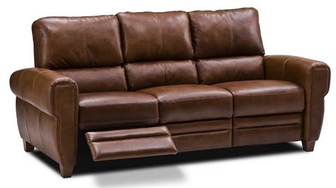 Leather Reclining Hide A Bed Sofa